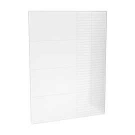 Utile 60 in. Composite Direct-to-Stud Back Wall in Erosion Bora white
