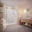 Utile 60 in. Composite Direct-to-Stud Back Wall in Adria Pearl