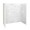 Utile 6030 Composite Direct-to-Stud Three-Piece Tub Wall Kit in Marble Carrara