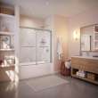 Utile 6030 Composite Direct-to-Stud Three-Piece Tub Wall Kit in Adria Pearl
