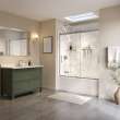 Utile 6030 Composite Direct-to-Stud Three-Piece Tub Wall Kit in Calcutta Chalk