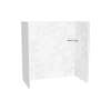 Utile 6030 Composite Direct-to-Stud Three-Piece Tub Wall Kit in Calcutta Chalk