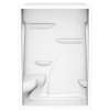 M160 60 x 36 Acrylic Alcove Center Drain One-Piece Shower in White