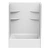 CAE260S 60 x 35 Acrylic Alcove Right-Hand Drain One-Piece Tub Shower in White