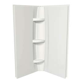 38 x 72 in. Acrylic Direct-to-Stud Two-Piece Wall Kit in White