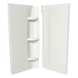 38 x 72 in. Acrylic Direct-to-Stud Two-Piece Wall Kit in White