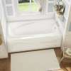 Santorini 60 x 32 Acrylic Alcove Right-Hand Drain 10 Microjets Bathtub in White