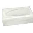 Santorini 60 x 32 Acrylic Alcove Right-Hand Drain 10 Microjets Bathtub in White