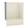 TS-3060 AcrylX Alcove Right-Hand Drain One-Piece Tub Shower in Bone
