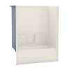 TS-3060 AcrylX Alcove Left-Hand Drain One-Piece Tub Shower in Biscuit