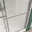 Polar 54-59 1/2 x 68 in. Bypass Shower Door for Alcove Installation with Raindrop glass in Chrome