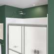 Polar 42-47 1/2 x 68 in. Bypass Shower Door for Alcove Installation with Raindrop glass in Chrome