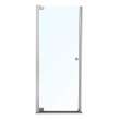 Madono 24 1/2-26 1/2 x 67 in. 6 mm Pivot Shower Door for Alcove Installation with Clear glass in Chrome