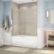 New Town 6030 IFS Acrylic Alcove Right-Hand Drain 10 Microjets Bathtub in White