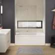 New Town 6032 IFS Acrylic Alcove Left-Hand Drain Bathtub in White