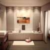 New Town 6032 Acrylic Drop-in End Drain Combined Hydrosens & Aerosens Bathtub in White