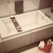 New Town 6032 Acrylic Drop-in End Drain Combined Hydrosens & Aerosens Bathtub in White