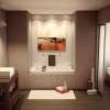 New Town 6032 IF Acrylic Alcove Left-Hand Drain Aerosens Bathtub in White