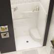 Gallery SH-4834 AcrylX Alcove Center Drain Two-Piece Shower in White