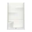 Gallery SH-4834 AcrylX Alcove Center Drain Two-Piece Shower in White
