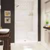 Gallery SH-4834 AcrylX Alcove Center Drain Two-Piece Shower in White