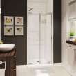 Gallery SH-3636 AcrylX Alcove Center Drain Two-Piece Shower in White