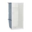 Gallery SH-3636 AcrylX Alcove Center Drain Two-Piece Shower in White