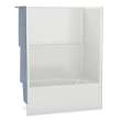 TSEA Plus 60 x 32 AcrylX Alcove Right-Hand Drain One-Piece Whirlpool Tub Shower in White