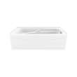 Corinthia II 60 x 30 Acrylic Alcove Right-Hand Drain Bathtub in White - Product Pack
