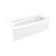 Corinthia II 60 x 30 Acrylic Alcove Right-Hand Drain Bathtub in White - Product Pack