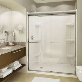 Rectangular Base 6030 3 in. Acrylic Alcove Shower Base with Left-Hand Drain in White