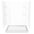 Rectangular Base 6030 3 in. Acrylic Alcove Shower Base with Left-Hand Drain in White