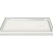 Rectangular Base 6030 3 in. Acrylic Alcove Shower Base with Right-Hand Drain in White