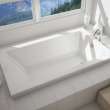 Skybox 7236 Acrylic Drop-in End Drain Hydrosens Bathtub in White