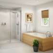 Skybox 7236 Acrylic Drop-in End Drain Hydrosens Bathtub in White