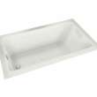 Skybox 7236 Acrylic Drop-in End Drain Aerosens Bathtub in White