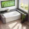 Murmur 6032 A Acrylic Alcove Right-Hand Drain Hydrosens Bathtub in White