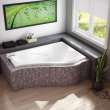 Murmur 6043 ASY Acrylic Drop-in Right-Hand Drain 10 Microjets Bathtub in White