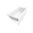 Rubix 6632 Acrylic Alcove Right-Hand Drain Bathtub in White