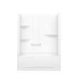 Camelia TS-6032 AFR Acrylic Alcove Right-Hand Drain Two-Piece Tub Shower in White