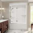 Camelia TSR-6032 AFR Acrylic Alcove Left-Hand Drain One-Piece Tub Shower in White