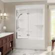 Camelia TSR-6032 AFR Acrylic Alcove Left-Hand Drain One-Piece Tub Shower in White