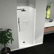 Camelia SH-3636 Acrylic Alcove Center Drain No Seat Two-Piece Shower in White