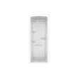 Camelia SHR-3636 Acrylic Alcove Center Drain No Seat One-Piece Shower in White