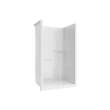 Camelia SH-4834 Acrylic Alcove Center Drain No Seat One-Piece Shower in White