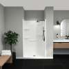 Camelia SH-4834 Acrylic Alcove Center Drain No Seat Two-Piece Shower in White