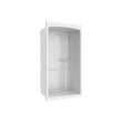 Camelia SHR-4834 Acrylic Alcove Center Drain No Seat One-Piece Shower in White