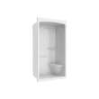 Camelia SHR-4834 Acrylic Alcove Center Drain Right Molded Seat One-Piece Shower in White