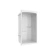 Camelia SHR-4834 Acrylic Alcove Center Drain No Seat Three-Piece Shower in White