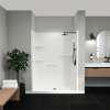 Camelia SH-6034 Acrylic Alcove Center Drain No Seat Two-Piece Shower in White